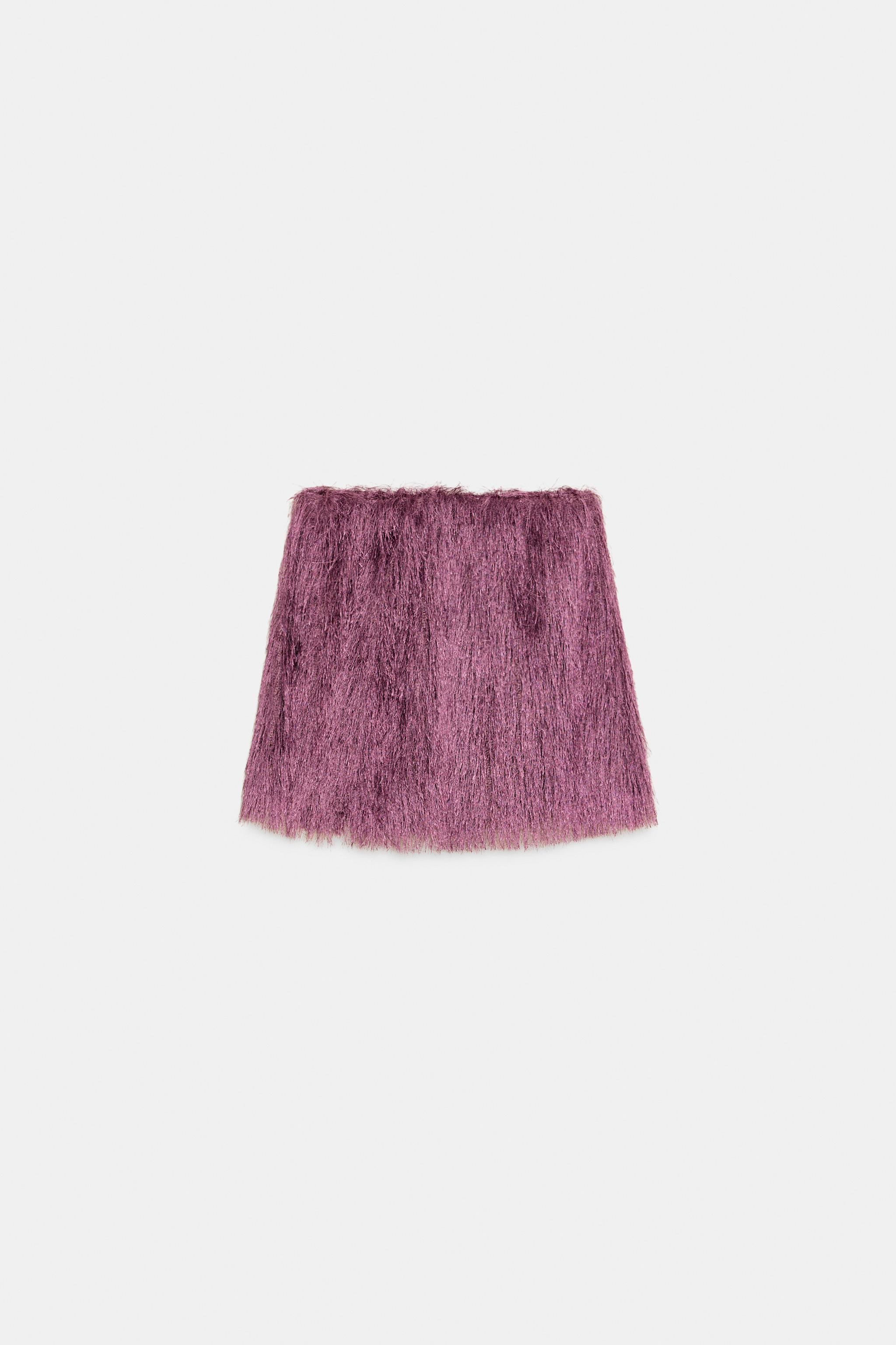 SHORT FRINGED SKIRT